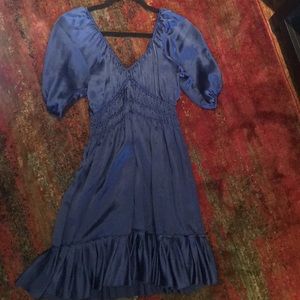 Hale Bob silk navy dress